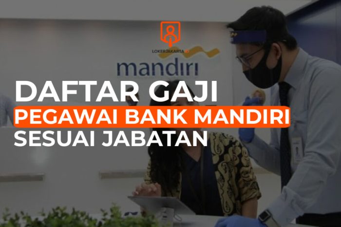 Gaji pegawai bank Mandiri