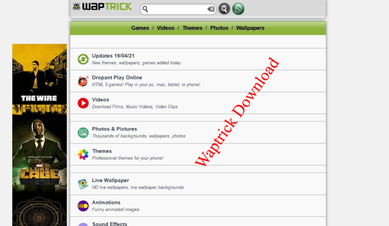 Aplikasi waptrick versi lama masih bisa download lagu