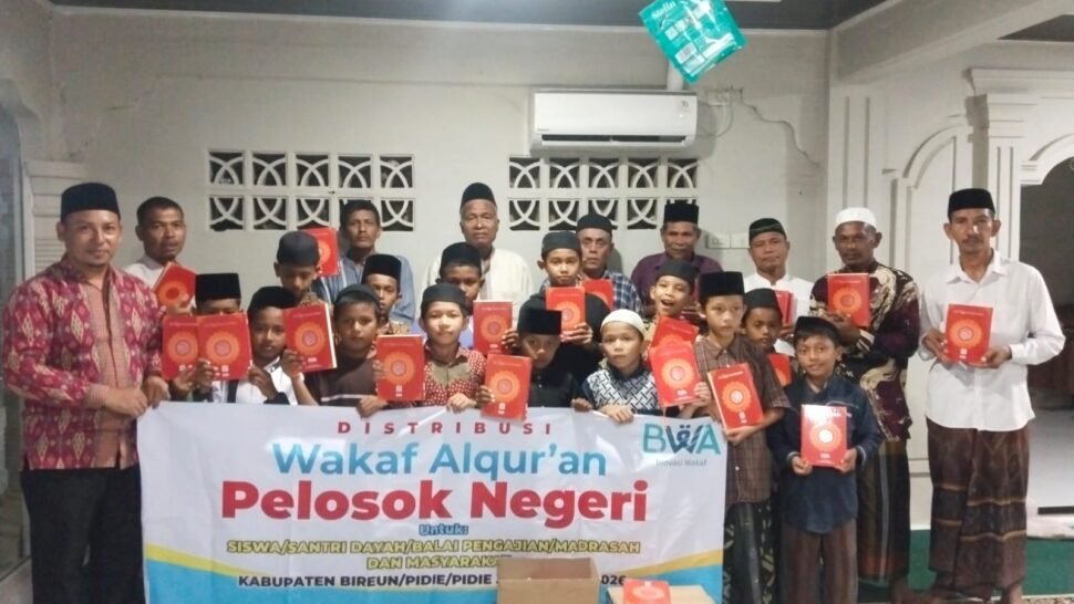 Wakaf Al-Qur’an Menjangkau Pelosok Pidie Jaya dan Pidie